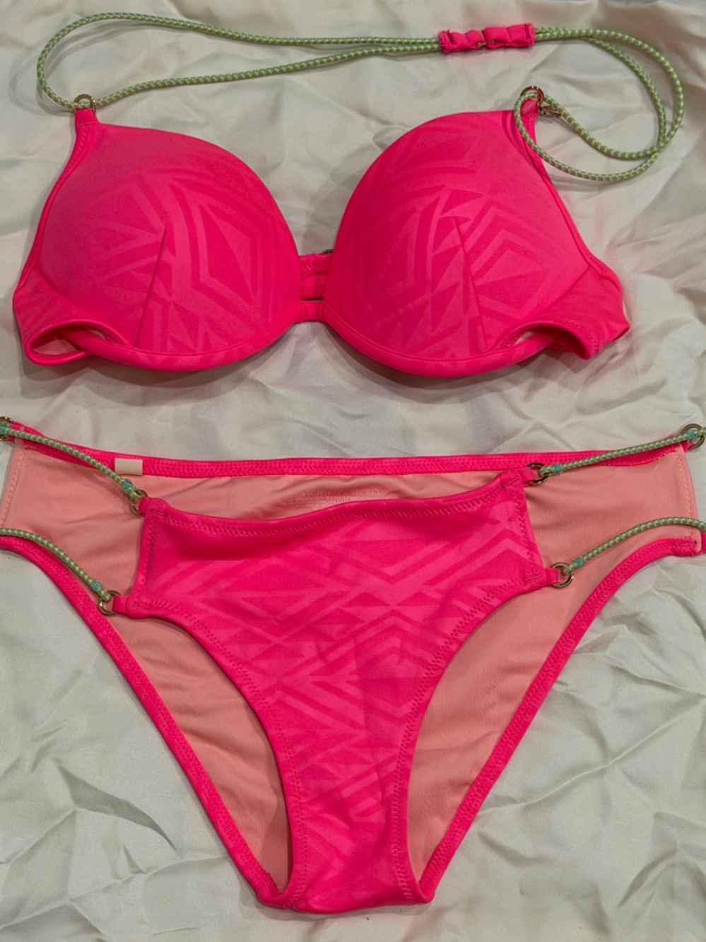 Victoria’s Secret Hot Pink Women’s lightly Padded Bikini